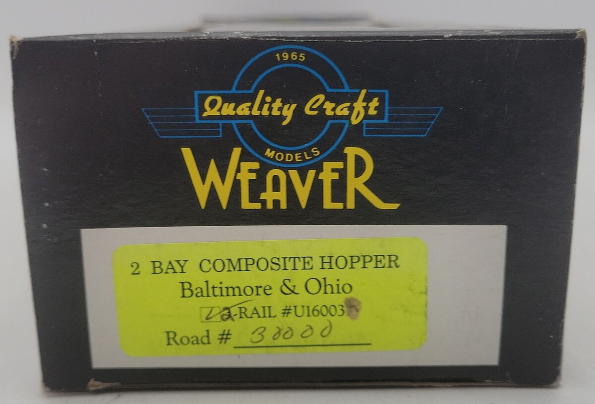 Weaver O Gauge Baltimore & Ohio 2-Rail Hopper Car #30000 EX/Box
