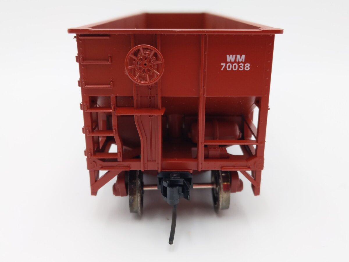 Weaver U18005SD O Scale Western Maryland 3-Bay 9 Panel Hopper #70038 (2-Rail) LN/Box