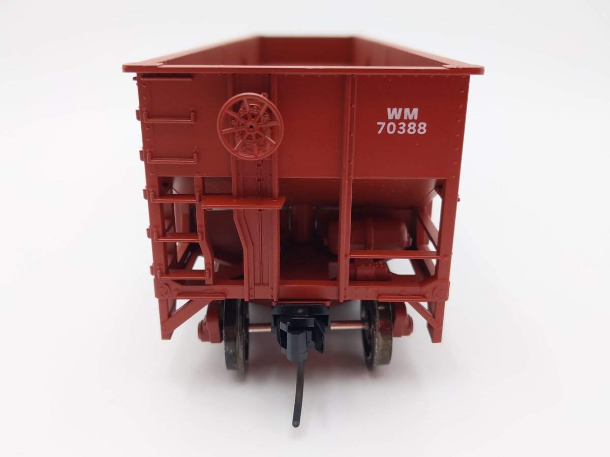Weaver U18005SD O Scale Western Maryland 3-Bay 9 Panel Hopper #70388 (2-Rail) EX/Box