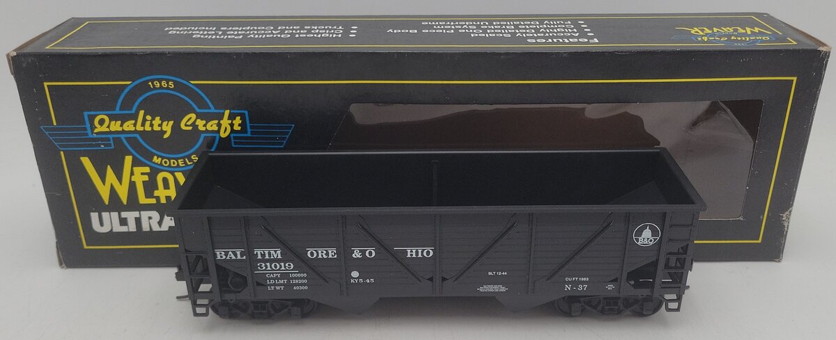 Weaver O Scale 2-Rail Baltimore & Ohio Hopper Car #31019 EX/Box
