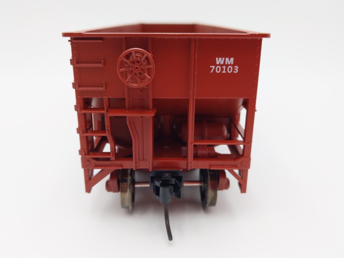 Weaver U18005SD O Scale Western Maryland 3-Bay 9 Panel Hopper #70103 (2-Rail) EX/Box
