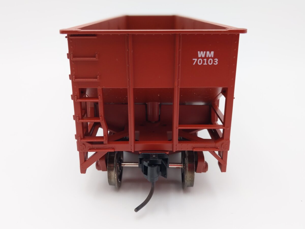 Weaver U18005SD O Scale Western Maryland 3-Bay 9 Panel Hopper #70103 (2-Rail) EX/Box