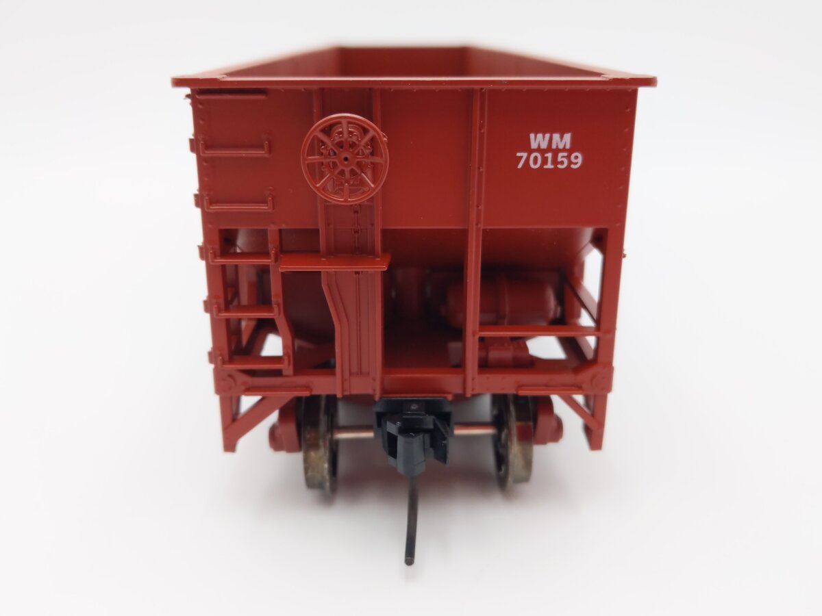 Weaver U18005SD O Scale Western Maryland 3-Bay 9 Panel Hopper #70159 (2-Rail) EX/Box