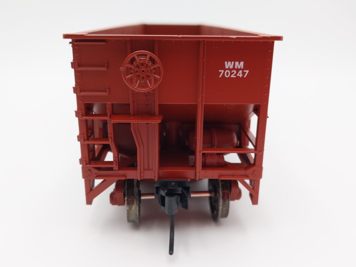 Weaver U18005SD O Scale Western Maryland 3-Bay 9 Panel Hopper #70247 (2-Rail) EX/Box