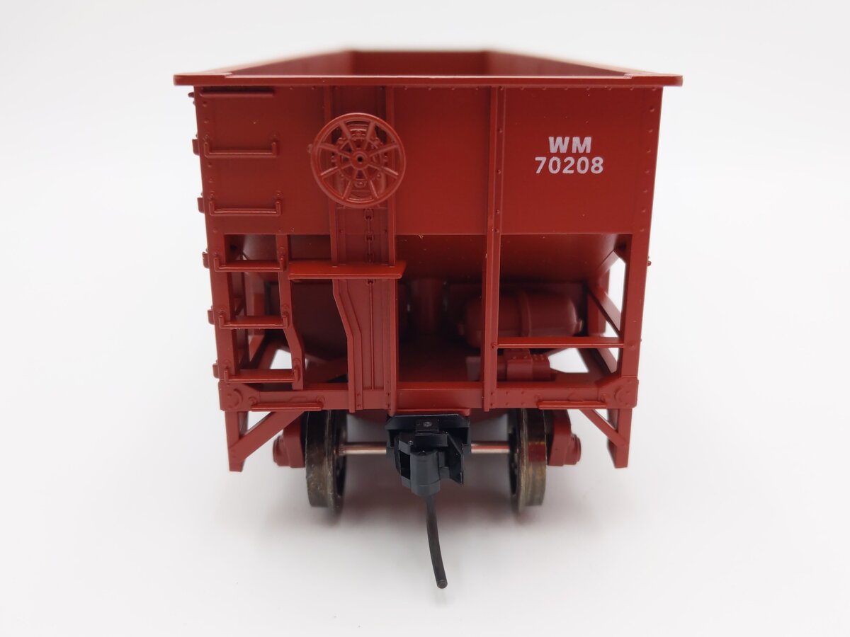 Weaver U18005SD O Scale Western Maryland 3-Bay 9 Panel Hopper #70208 (2-Rail) LN/Box