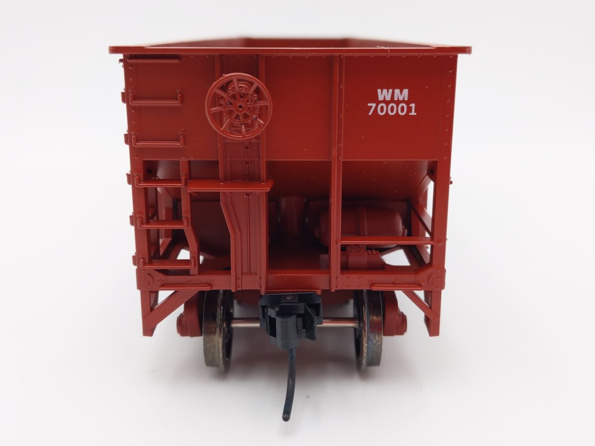 Weaver U18005SD O Scale Western Maryland 3-Bay 9 Panel Hopper #70001 (2-Rail) EX/Box
