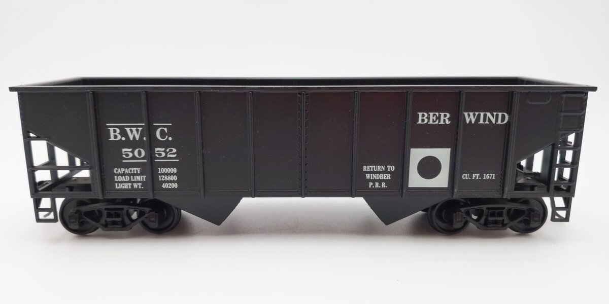 Weaver U1035 Custom O Scale Berwind 2-Bay Hopper #5052 (2-Rail) EX