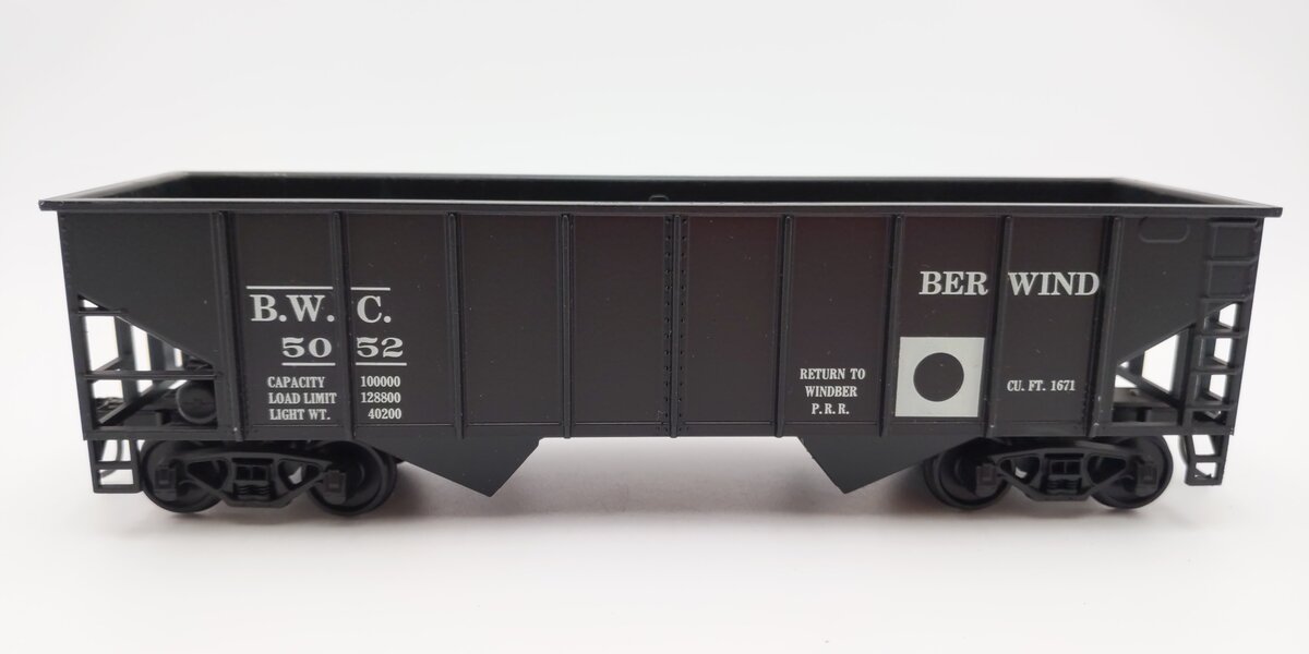 Weaver U1035 Custom O Scale Berwind 2-Bay Hopper #5052 (2-Rail) EX