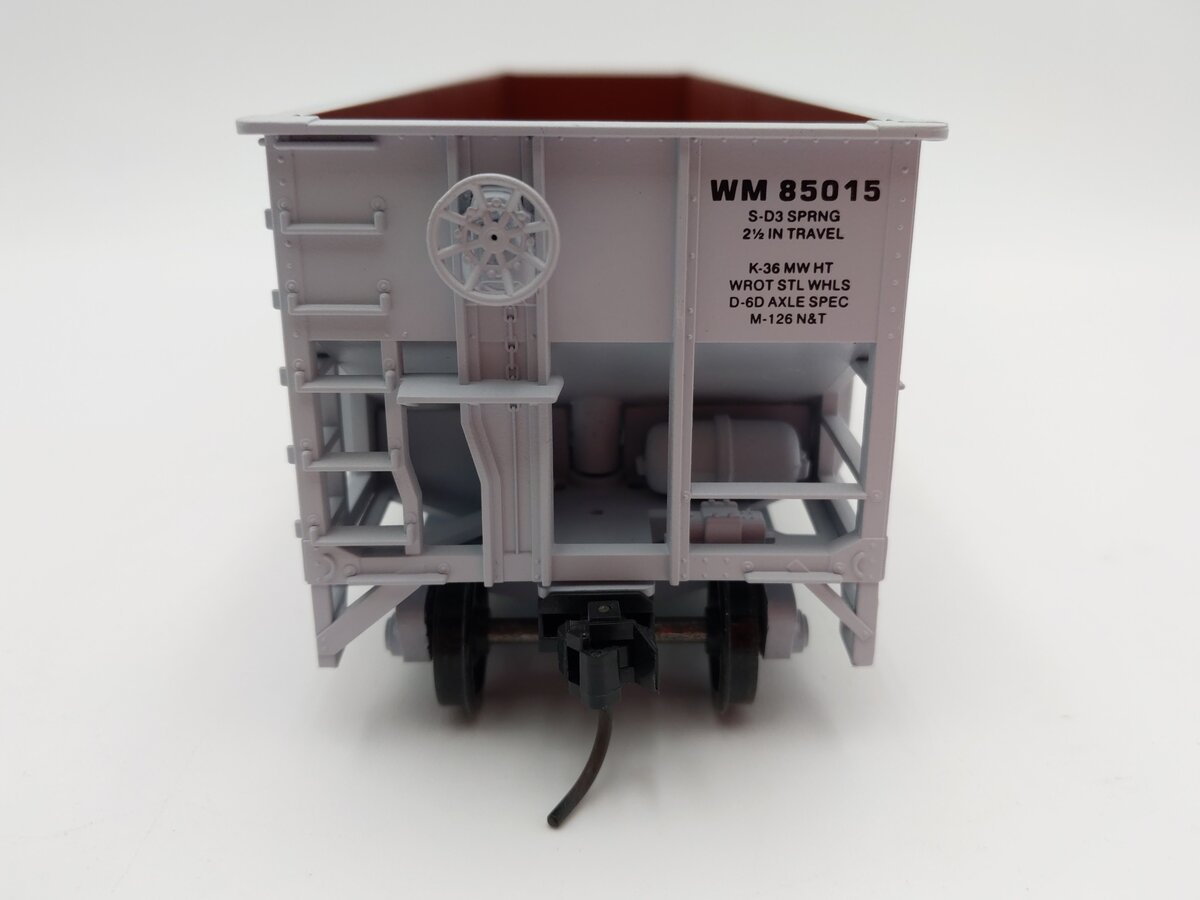 Weaver O Scale Western Maryland 3 Bay Ribbed Hopper #85015 (2-Rail) EX/Box