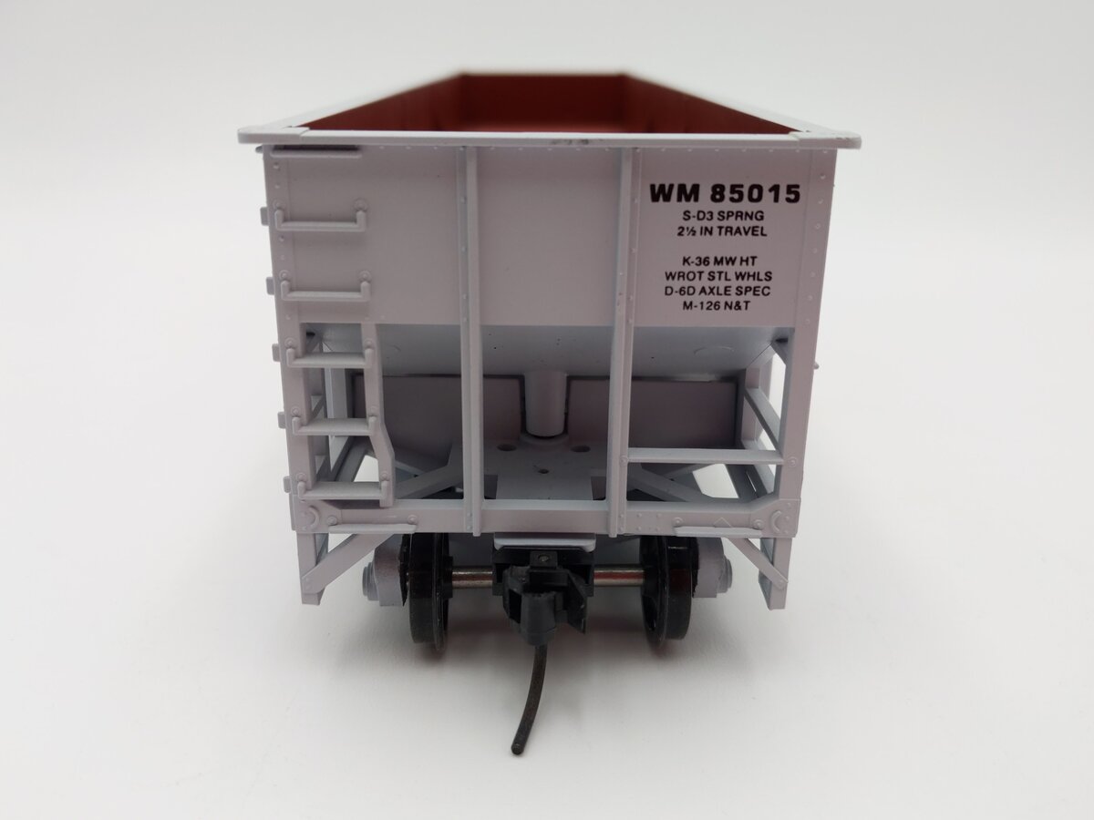 Weaver O Scale Western Maryland 3 Bay Ribbed Hopper #85015 (2-Rail) EX/Box