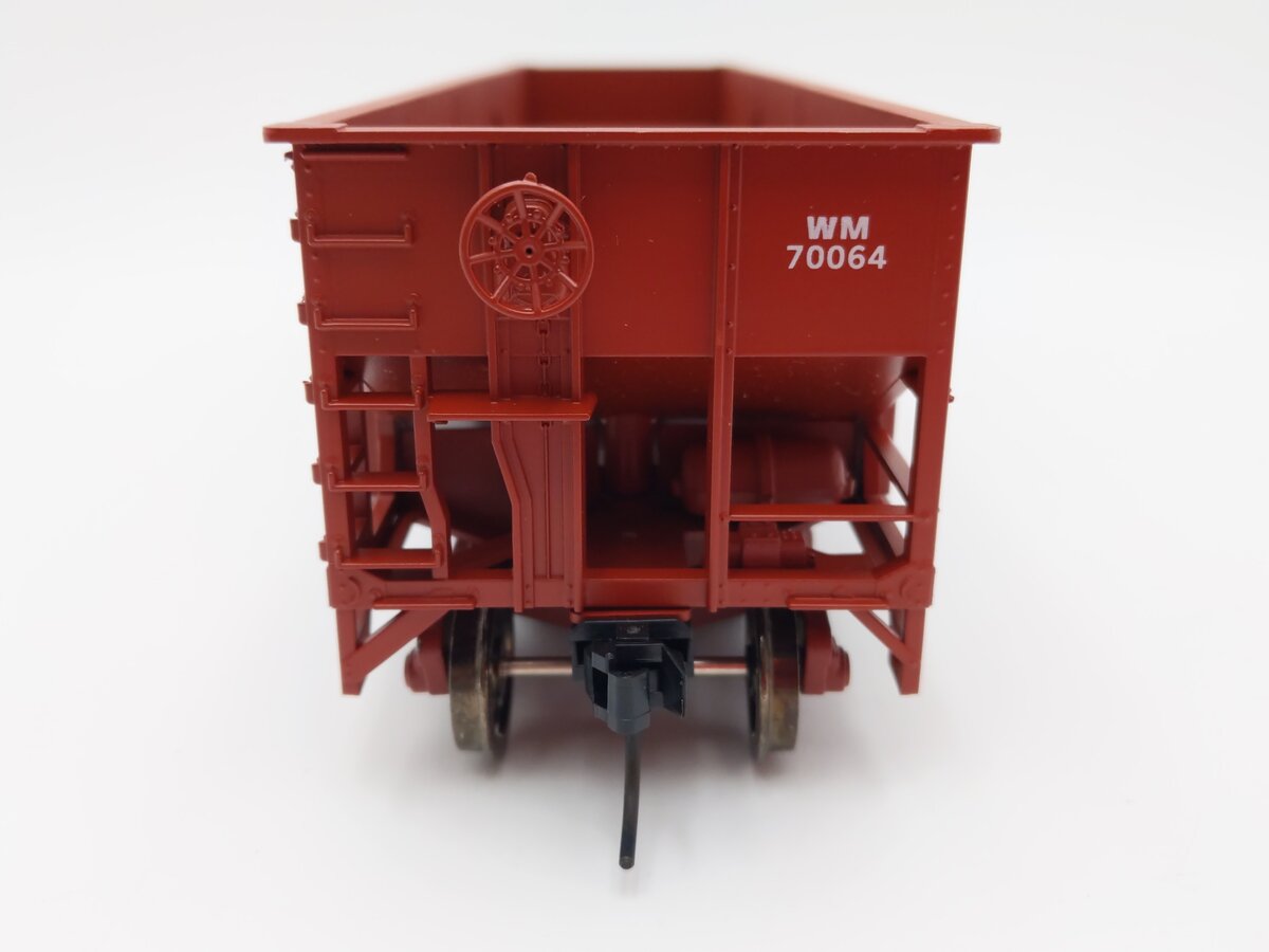 Weaver U18005SD O Scale Western Maryland 3-Bay 9 Panel Hopper #70064 (2-Rail) EX/Box