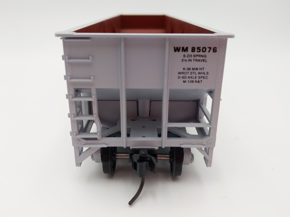 Weaver O Scale Western Maryland 3 Bay Ribbed Hopper #85076 (2-Rail) LN/Box