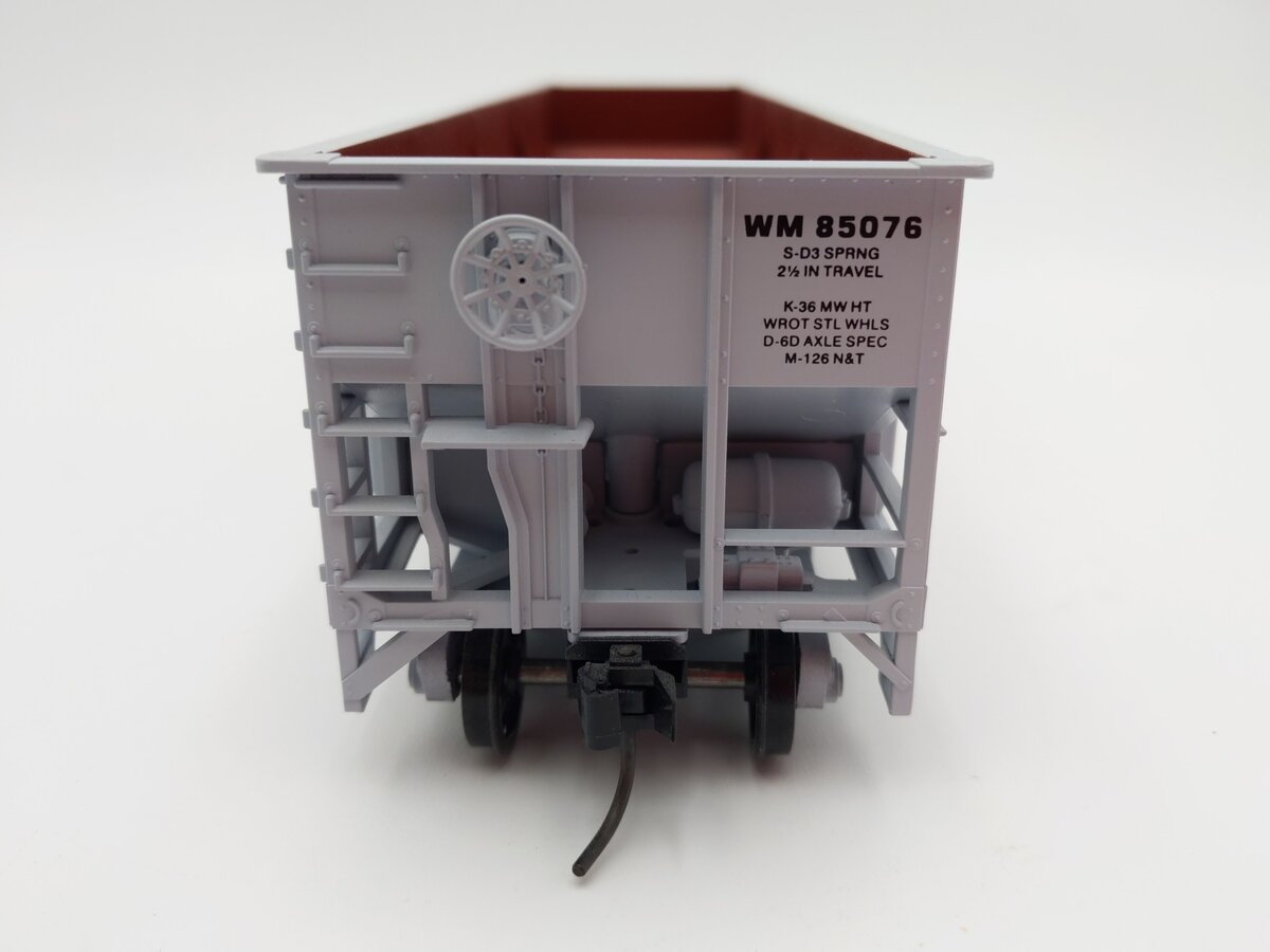 Weaver O Scale Western Maryland 3 Bay Ribbed Hopper #85076 (2-Rail) LN/Box