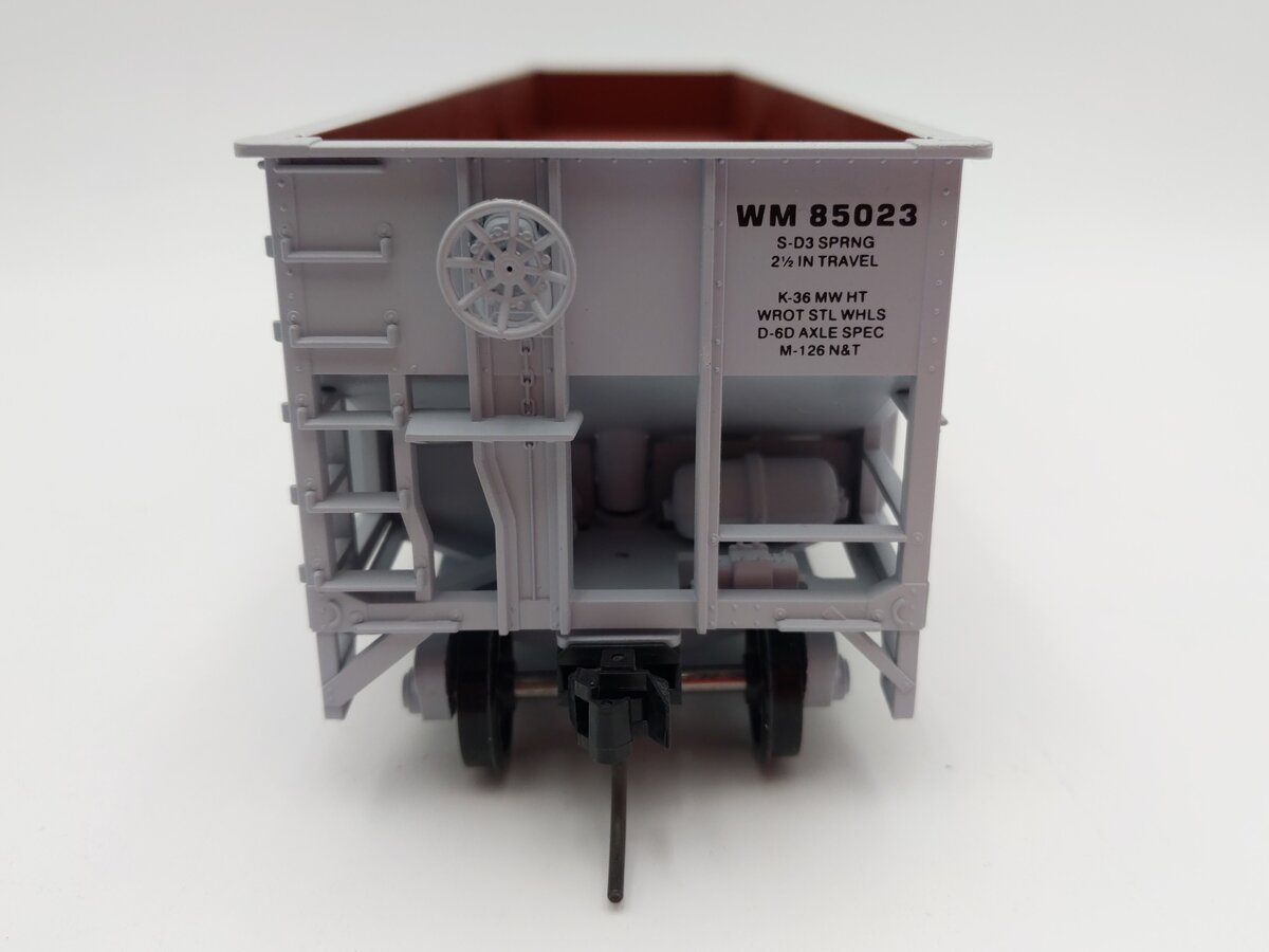 Weaver O Scale Western Maryland 3 Bay Ribbed Hopper #85023 (2-Rail) EX/Box