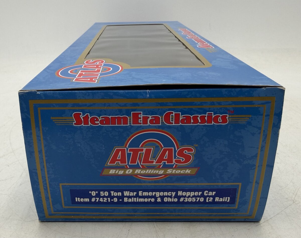 Atlas 7421-9 O Baltimore & Ohio 50 Ton War Emergency Hopper Car #30570 (2 Rail) LN/Box