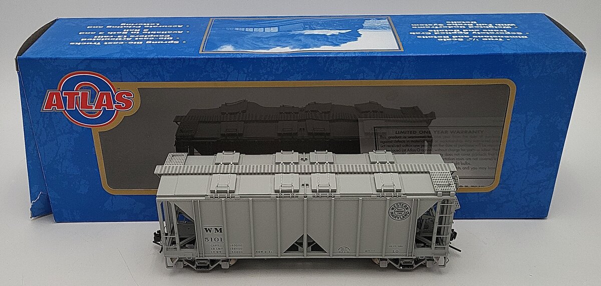 Atlas 9359 O Scale Western Maryland Hopper Car #5101 2-Rail LN/Box