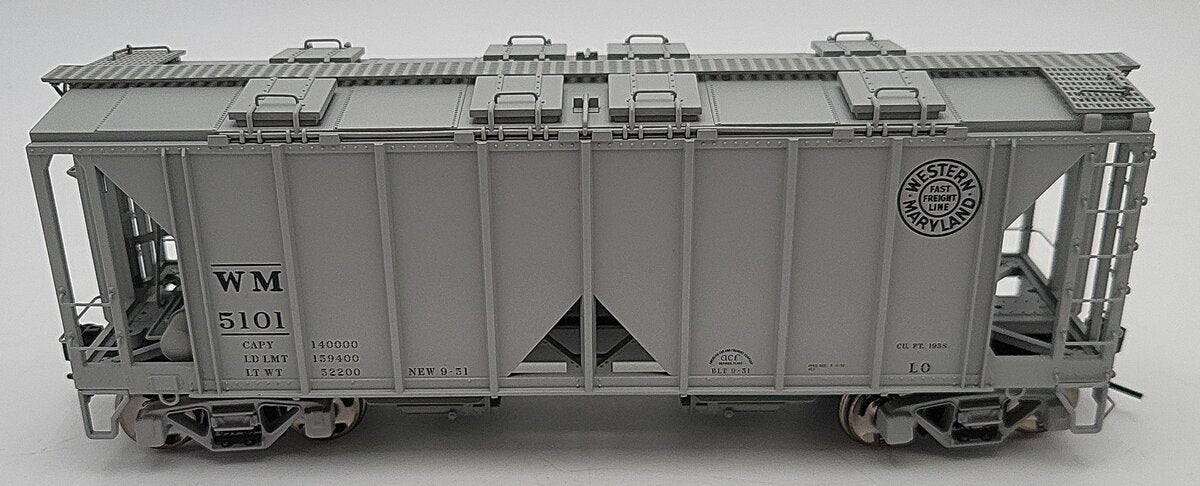Atlas 9359 O Scale Western Maryland Hopper Car #5101 2-Rail LN/Box