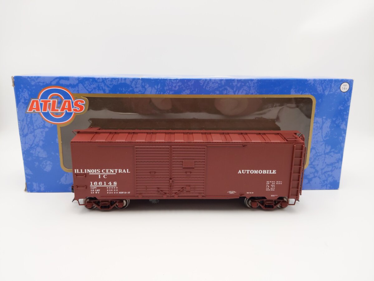Atlas 3002830-3 O Scale IC 1937 AAR Double Door Boxcar #166148 (2-Rail) EX/Box