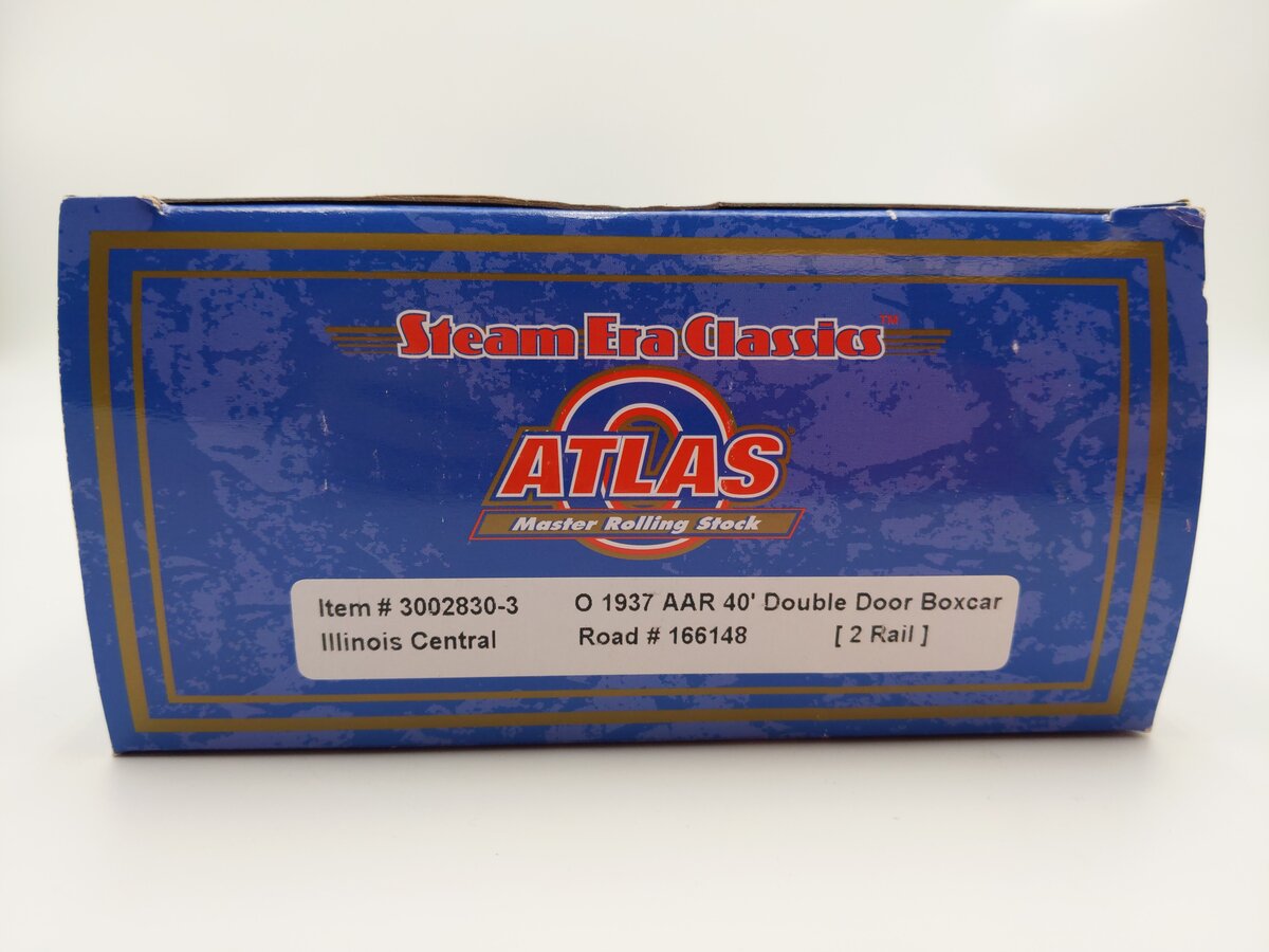 Atlas 3002830-3 O Scale IC 1937 AAR Double Door Boxcar #166148 (2-Rail) EX/Box