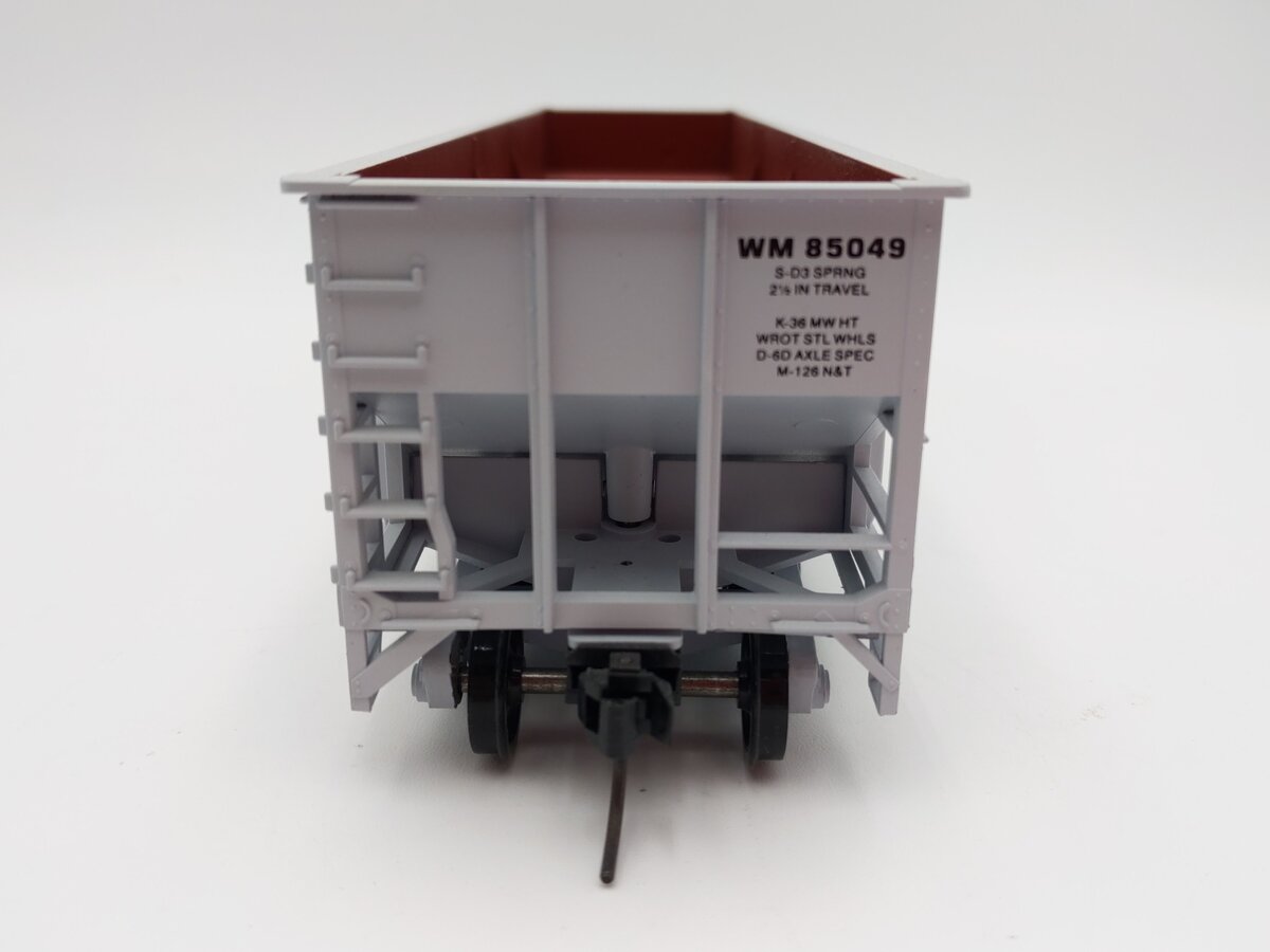 Weaver O Scale Western Maryland 3 Bay Ribbed Hopper #85049 (2-Rail) LN/Box