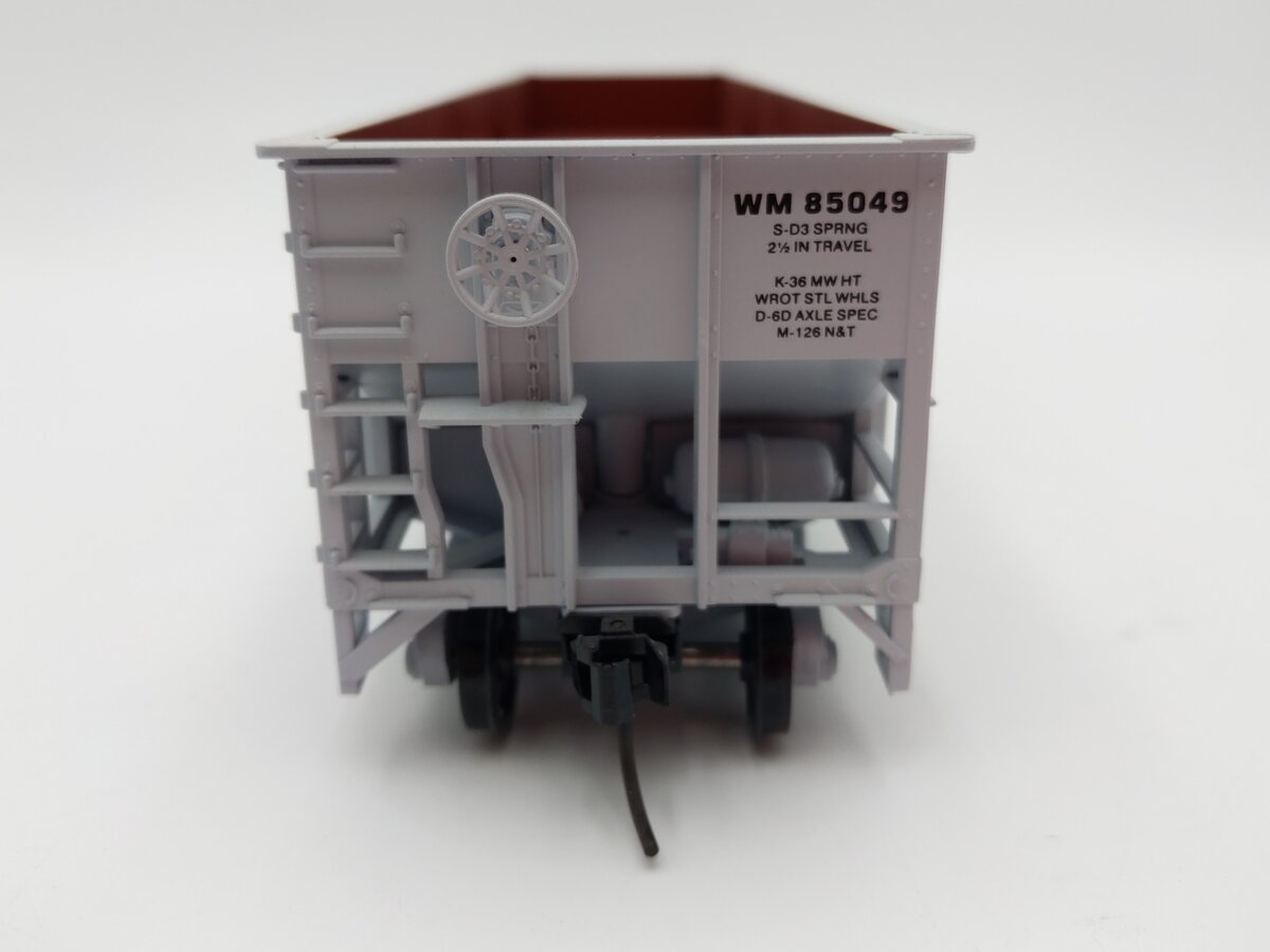 Weaver O Scale Western Maryland 3 Bay Ribbed Hopper #85049 (2-Rail) LN/Box