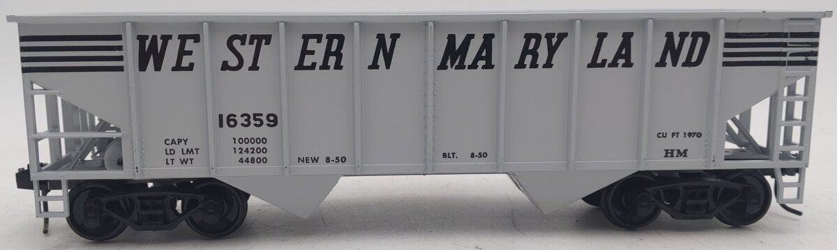 Weaver 2106 O Western Maryland 36' RibbedSide Hopper #16359 (2-Rail) EX/Box
