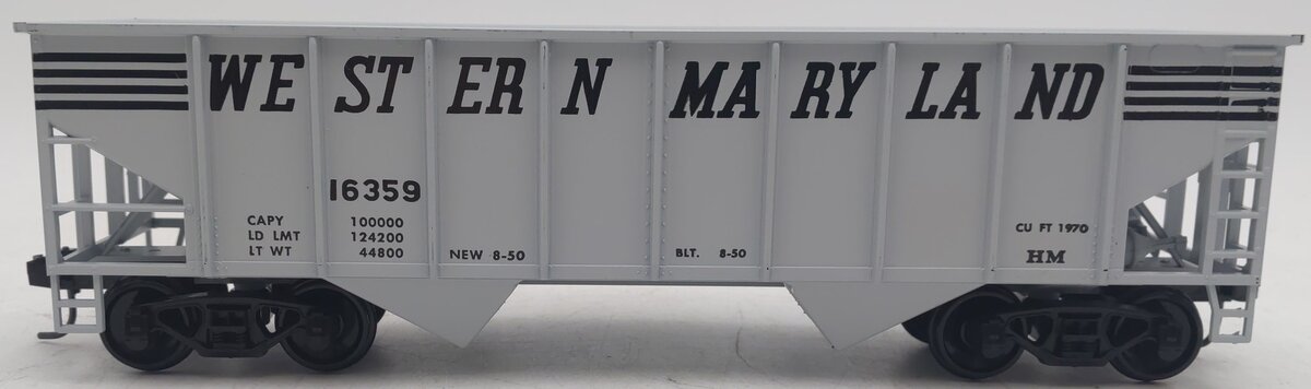 Weaver 2106 O Western Maryland 36' RibbedSide Hopper #16359 (2-Rail) EX/Box
