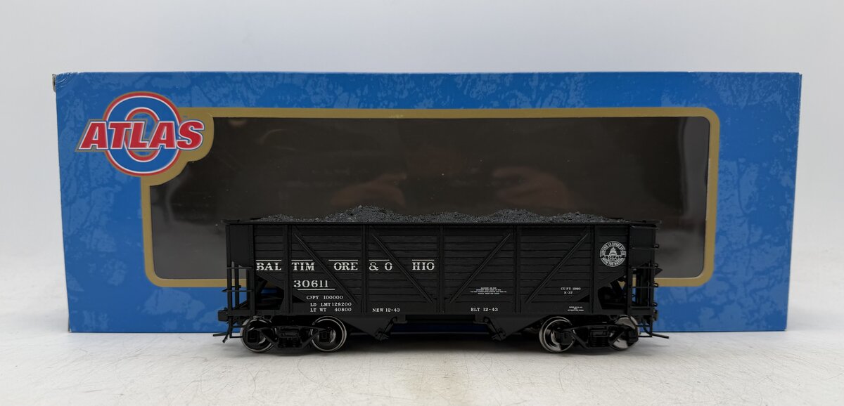 Atlas 7421-10 O Baltimore & Ohio 50 Ton War Emergency Hopper Car #30611 (2 Rail) LN/Box