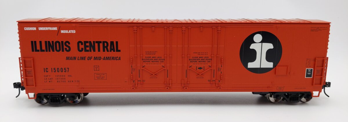 Atlas 7512-4 O Illinois Central 53' Evans Box Car #150057 (2-Rail) LN/Box
