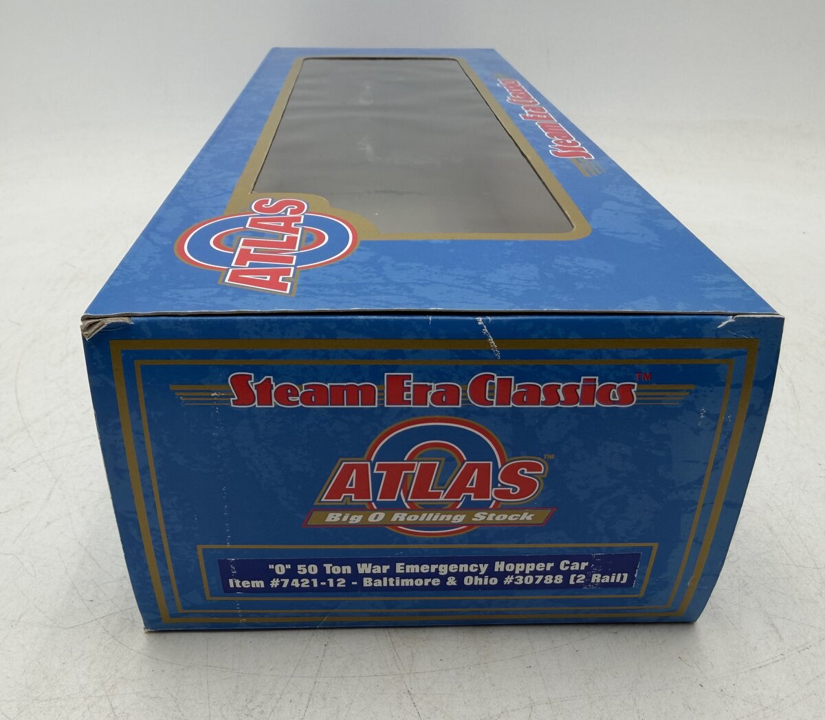 Atlas 7421-12 O Baltimore & Ohio 50 Ton Emergency Hopper Car #30788 (2 Rail) LN/Box