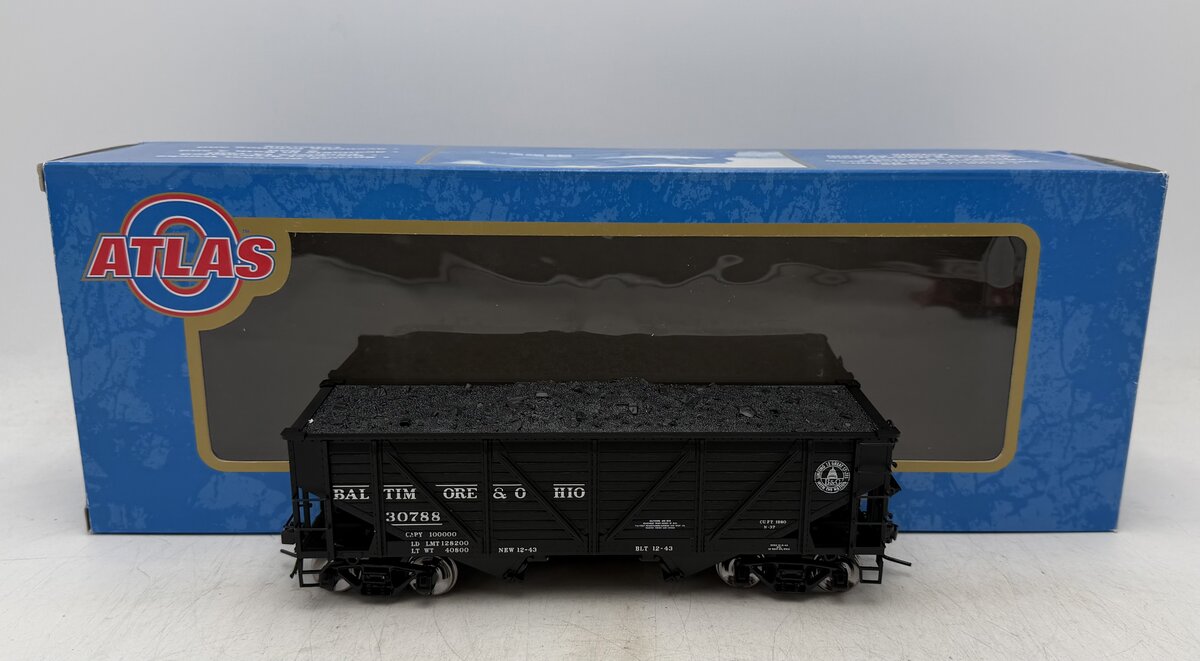Atlas 7421-12 O Baltimore & Ohio 50 Ton Emergency Hopper Car #30788 (2 Rail) LN/Box
