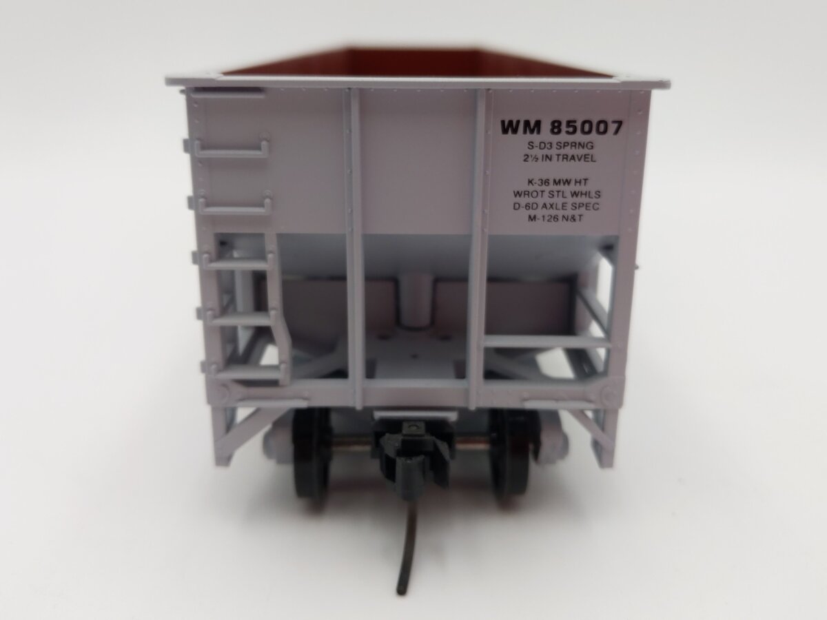 Weaver O Scale Western Maryland 3 Bay Ribbed Hopper #85007 (2-Rail) EX/Box