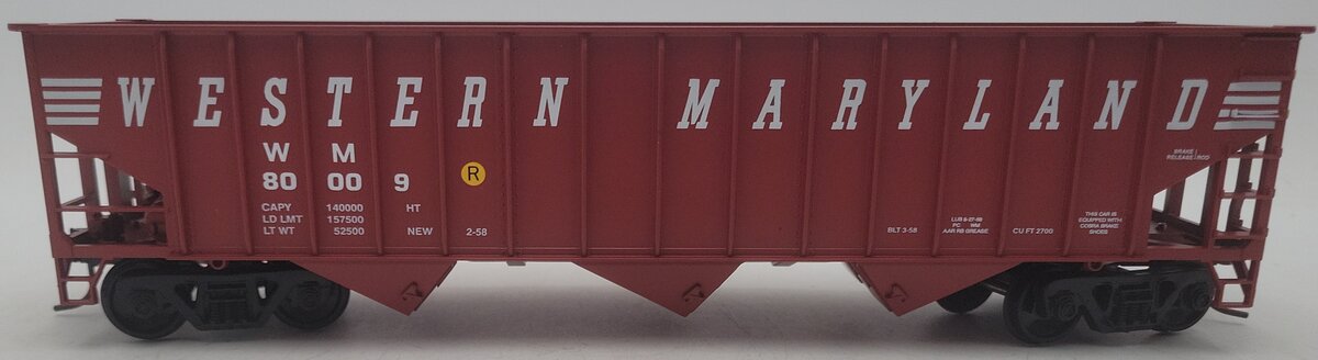 Weaver U2337SD O Scale 2-Rail Western Maryland  Hopper Car #80009 EX/Box