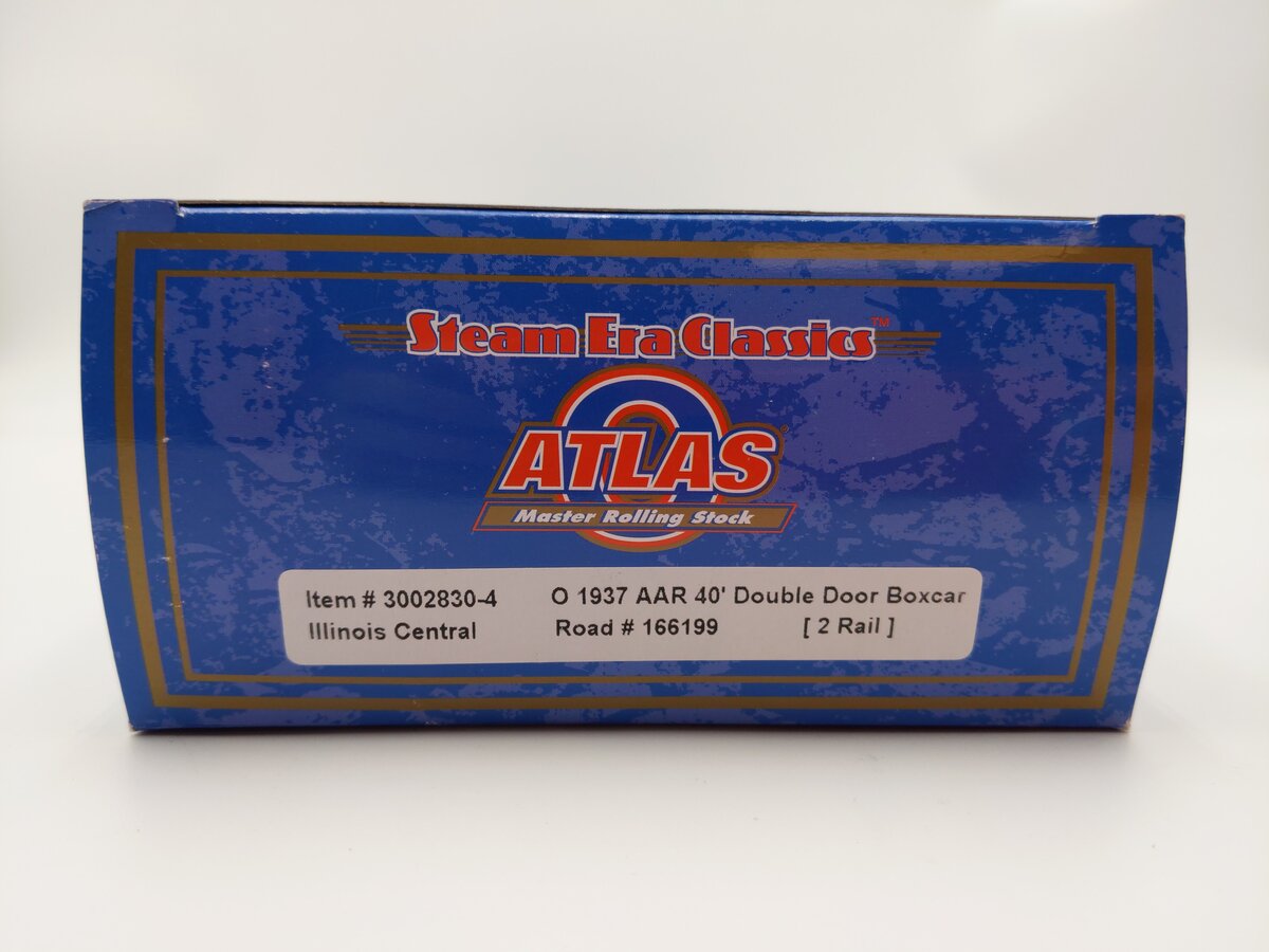 Atlas 3002830-4 O Scale IC 1937 AAR Double Door Boxcar #166199 (2-Rail) EX/Box