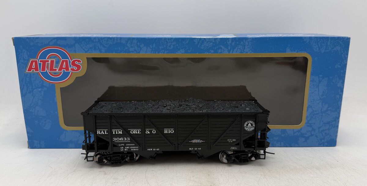Atlas 7421-11 O Baltimore & Ohio 50 Ton War Emergency Hopper Car #30633 (2 Rail) LN/Box
