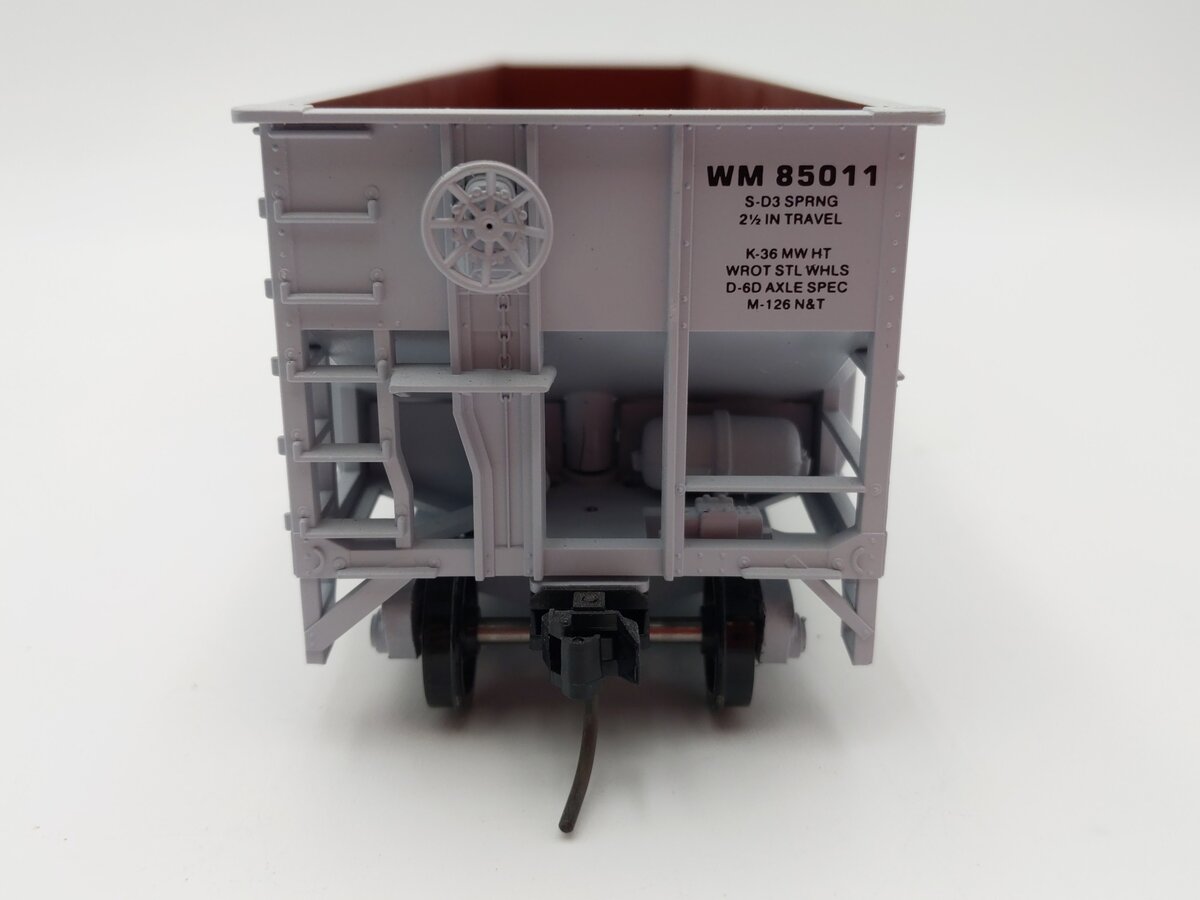 Weaver O Scale Western Maryland 3 Bay Ribbed Hopper #85011 (2-Rail) EX/Box