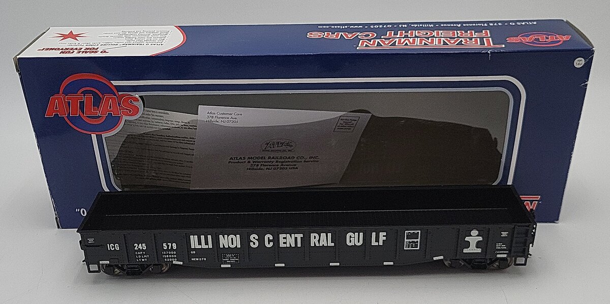 Atlas 2002162-2 O Scale Illinois Central Hopper Car #245579 2-rail LN/Box