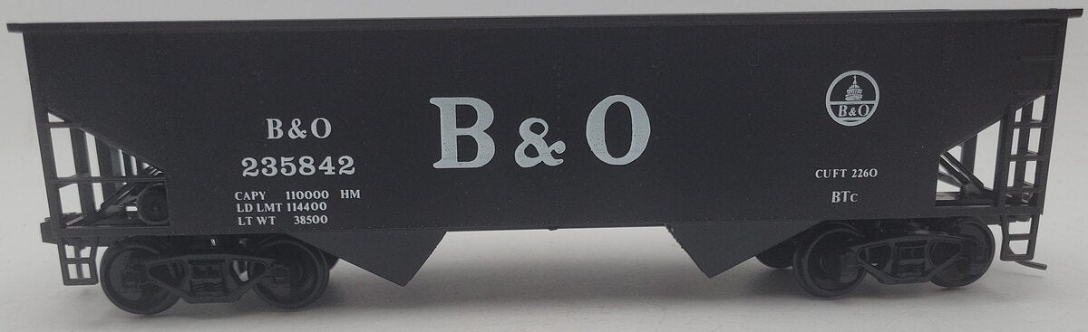 Weaver 901 O Scale Baltimore & Ohio Two Bay Hopper Car #235842 (2-Rail) EX/Box