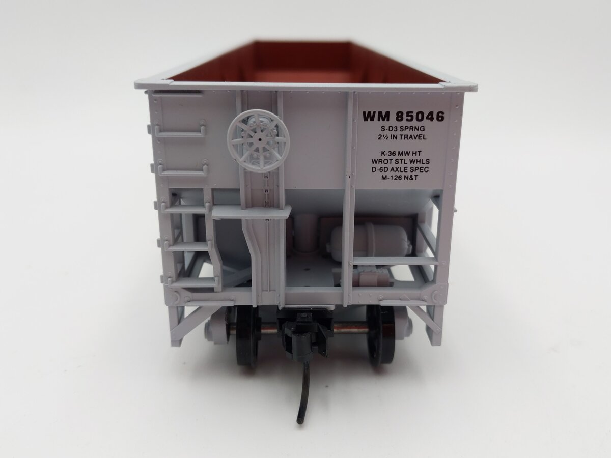 Weaver O Scale Western Maryland 3 Bay Ribbed Hopper #85046 (2-Rail) EX/Box