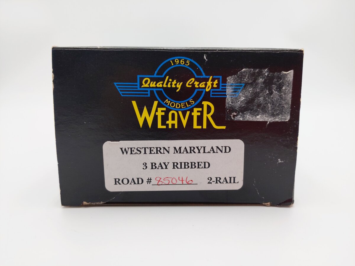 Weaver O Scale Western Maryland 3 Bay Ribbed Hopper #85046 (2-Rail) EX/Box