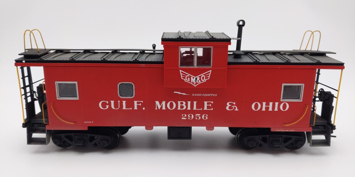 Atlas 7600 O Scale Custom GM&O Extended Vision Caboose #2956 (2-Rail) EX