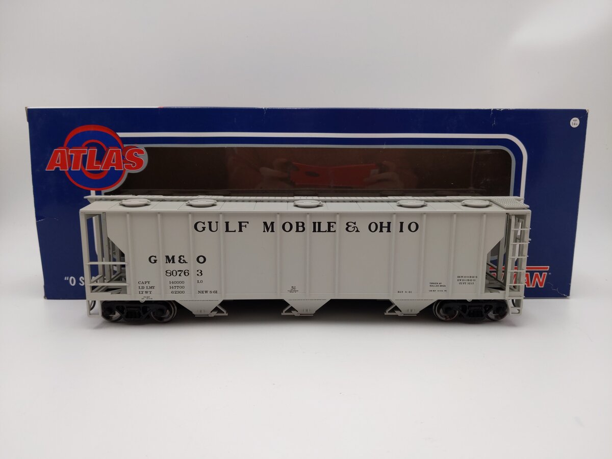 Atlas 2002560-1 O Scale GM&O 3-Bay PS-2 Covered Hopper #80763 (2-Rail) LN/Box