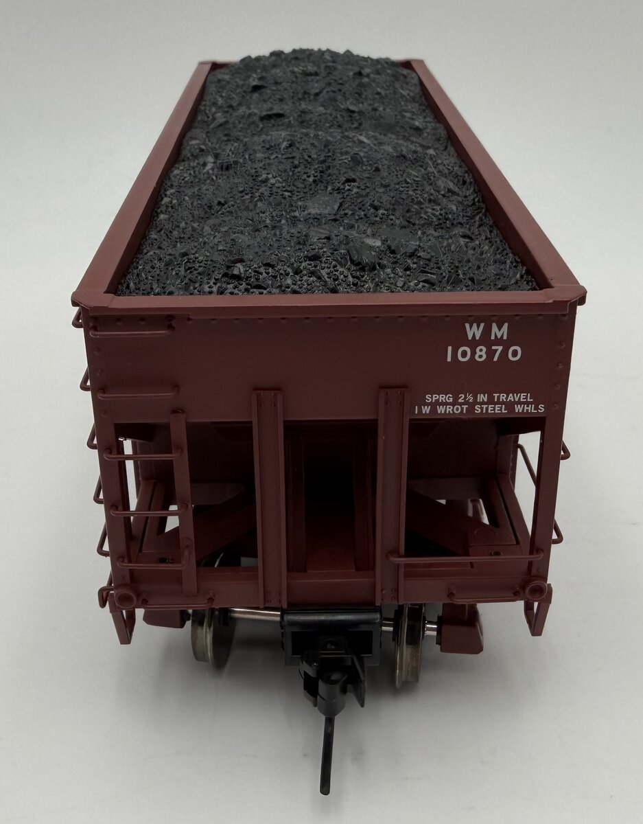 Atlas 7757-1 O Western Maryland 55 Ton Fishbelly Hooper Car #10870 (2 Rail) LN/Box
