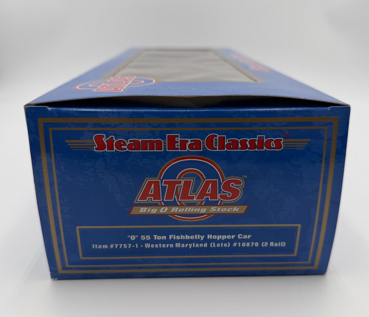 Atlas 7757-1 O Western Maryland 55 Ton Fishbelly Hooper Car #10870 (2 Rail) LN/Box