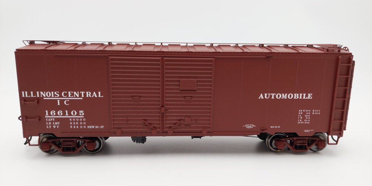 Atlas 3002830-2 O Scale IC 1937 AAR Double Door Boxcar #166105 (2-Rail) EX/Box