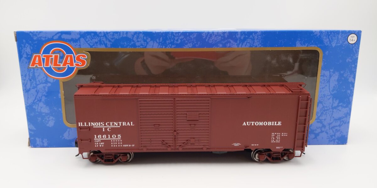 Atlas 3002830-2 O Scale IC 1937 AAR Double Door Boxcar #166105 (2-Rail) EX/Box