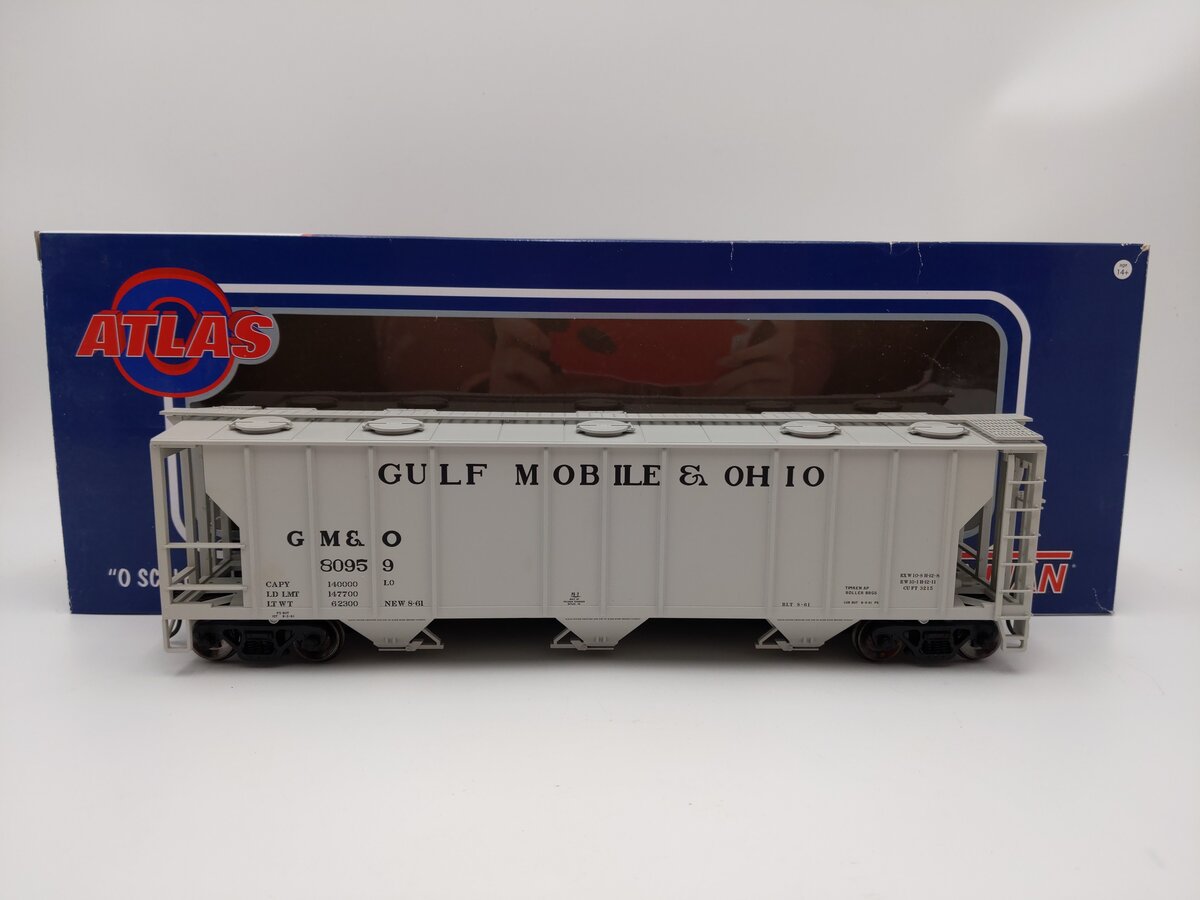 Atlas 2002560-2 O Scale GM&O 3-Bay PS-2 Covered Hopper #80959 (2-Rail) LN/Box