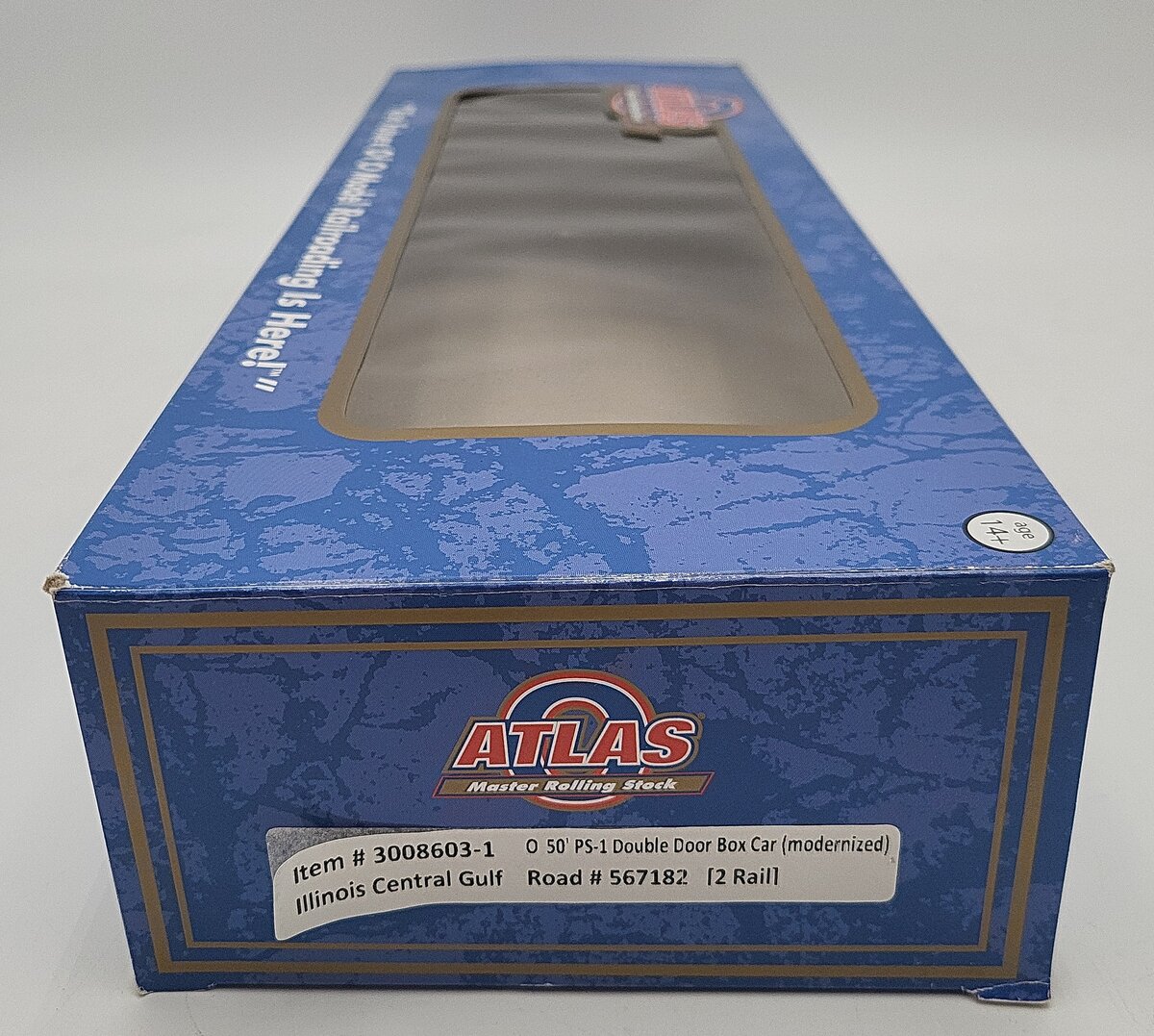 Atlas 3008603-1 O Scale Illinois Central Gulf Boxcar #567182 2-Rail LN/Box