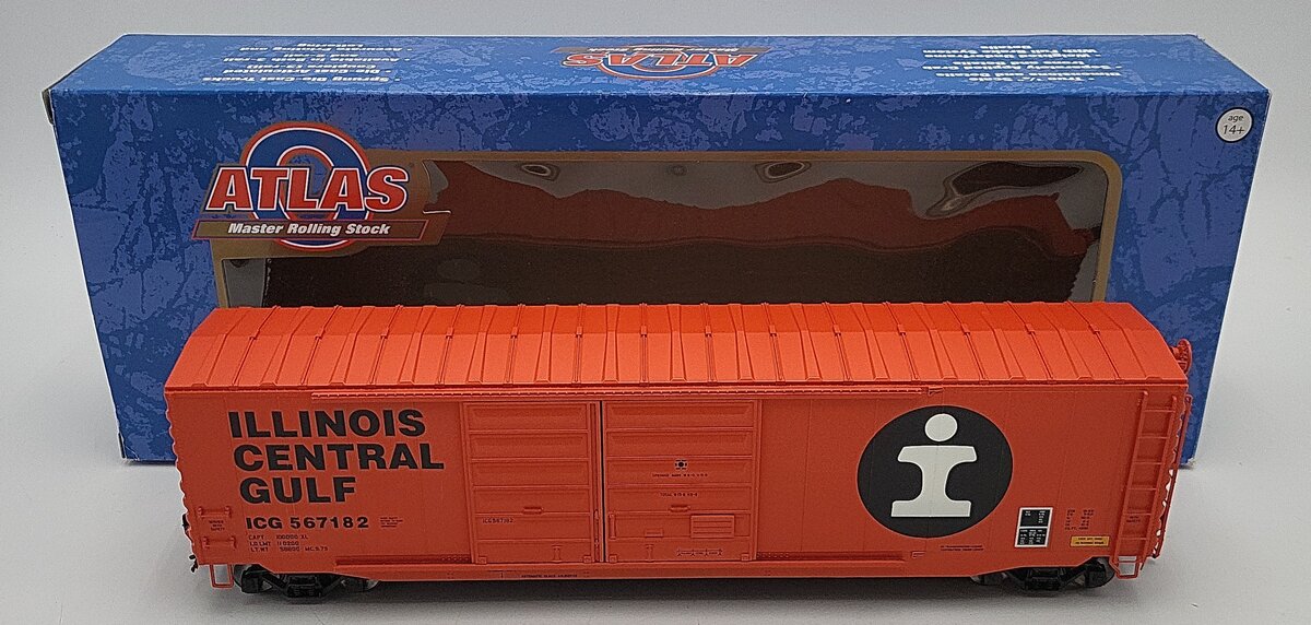 Atlas 3008603-1 O Scale Illinois Central Gulf Boxcar #567182 2-Rail LN/Box