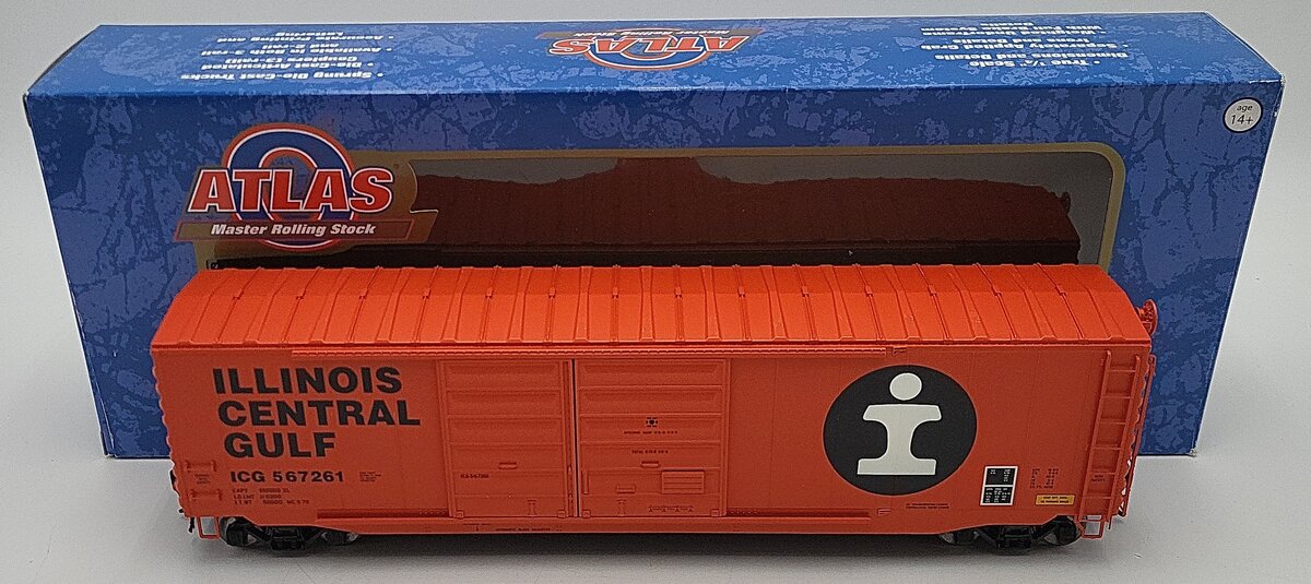 Atlas 3008603-2 O Scale Illinois Central Gulf Boxcar #567261 2-rail LN/Box
